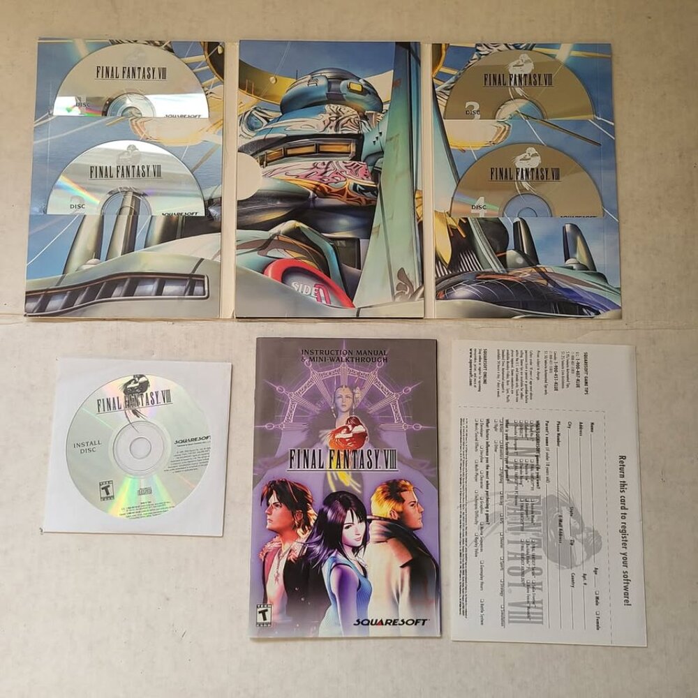 Final Fantasy VIII 8 PC Computer RPG Squaresoft